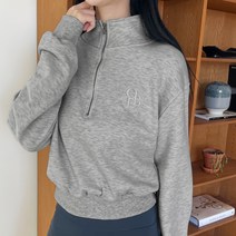 디데이 반집업 자수 맨투맨