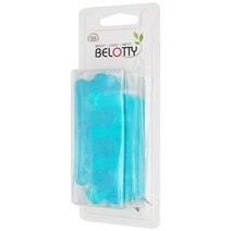 벨로티 실리콘 발가락 고정 벌리개, 반투명 바다색, 4개입