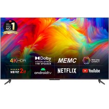 TCL 안드로이드11 4K UHD TV, 65P735, 165cm(65인치), 벽걸이형, 방문설치