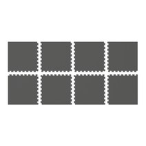 이고진 런닝머신 퍼즐매트 20mm 8P 세트, 샌드브라운 / 다크그레이
