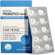 뉴트리타임 프로바이오틱스 패밀리 100억 유산균 30g, 60캡슐, 1개