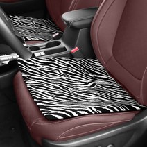 엑스핏 초극세사 자동차 겨울방석, 지브라, 1개