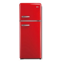 하이얼 레트로 스타일 냉장고 방문설치, 레드, BCD-118LHE