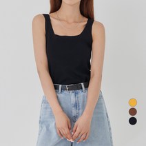 아피나르 스퀘어넥 민소매 니트 나시