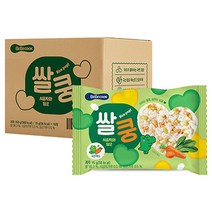 베베쿡 쌀쿵 쌀과자, 시금치와 당근, 10개, 15g