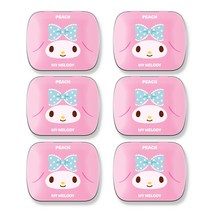 아텍스 산리오 캐릭터즈 마이멜로디 캔디 복숭아향, 6개, 15g