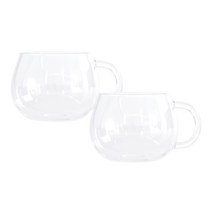 프렐류드 내열유리 머그컵 GM06, 투명, 2개
