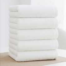 기라로쉬 호텔수건 190g 40수 코마사, 화이트, 5개