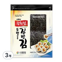광천김 두번구운 김밥김, 200g, 3개