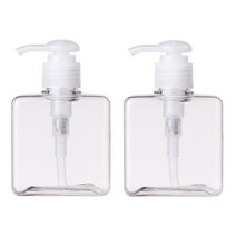 마켓A 사각 250ml 펌프 멀티 공병, 2개, 투명