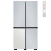[색상선택형] 삼성전자 비스포크 프리스탠딩 냉장고 방문설치, RF85A9241AP, 코타 페블 + 코타 화이트