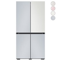 [색상선택형] 삼성전자 비스포크 프리스탠딩 냉장고 방문설치, RF85A9241AP, 코타 화이트 + 코타 페블