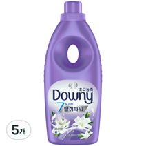 다우니 고농축 섬유유연제 7일 탈취파워 레몬그라스와 라일락향, 1L, 1L, 2개