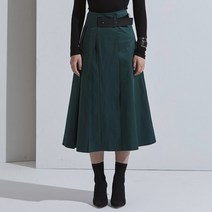 벨티드 랩 스커트