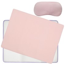 화모베이비 소프트 3중직거즈 아기 매쉬매트 커버분리형 매트 + 매쉬베개, 피치핑크
