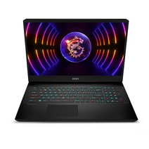 MSI 벡터 GP77 13VF-i7 QHD 노트북 17.3, All Black, 코어i7, 512GB, 16GB, Free DOS, MS-17K