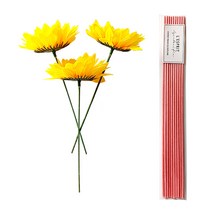 레스쁘리 A-p10 해바라기 조화 3p + 섬유스틱 10p, 해바라기 + 핑크, 1세트