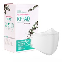 미쁨케이마스크 스타일 비말차단 마스크 대형 KF-AD, 50개입, 1박스, 화이트