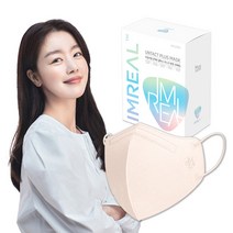 아임리얼 언택트 플러스 마스크 새부리형 중형, 1개, 30개입, 베이비핑크
