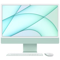 Apple 2021 아이맥 24, 그린, M1, Apple M1 7 core, SSD 256GB, 8GB, Retina 4.5K, 미지원, 기본형