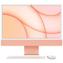 Apple 2021 아이맥 24, 오렌지, M1, Apple M1 8 core, SSD 256GB, 16GB, Retina 4.5K, Gigabit Ethernet, CTO