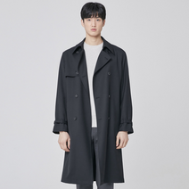 마인드브릿지 남성용 울블렌드오버핏 더블 트렌치코트 MUCA2105