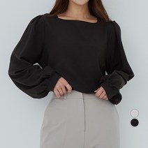 아피나르 스퀘어넥 베이직 블라우스