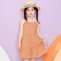 월튼키즈 핫썸머체크 원피스