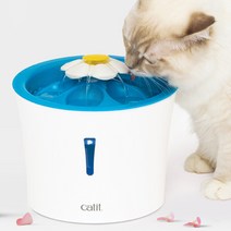 캣잇 LED 플라워 고양이 정수기 3L, 혼합색상
