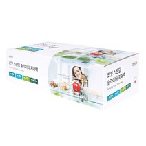 코멧 슬라이더 지퍼백 4종믹스 소형20매+중형20매 +대형20매+특대형 12매, 1팩