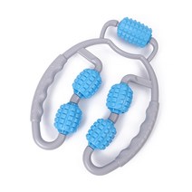 센티브 5롤러 전신 종아리 지압 마사지기, 1개, 블루