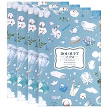 부케가르니 퍼퓸드 샤쉐 클린솝 L 파우더 비누향, 20g, 4개, 파우더/비누향