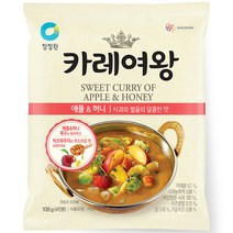 청정원 카레여왕 애플&허니, 108g, 1개