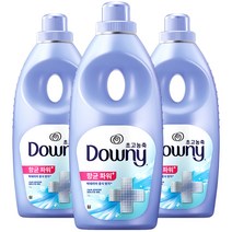 다우니 섬유유연제 항균파워 플러스, 1L, 3개