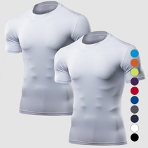 아르메데스 남성용 언더레이어 반팔 무지테크핏 AR51 2매