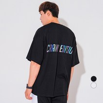 빅사이즈클럽 CRAMP 에디션 오로라 반팔티셔츠