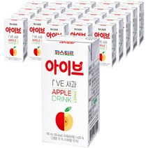 롯데푸드 아이브 사과 과일주스 190ml, 24개