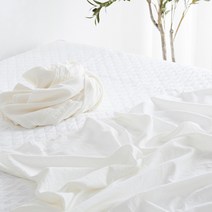 라뽐므 썸머 코튼 홑겹 여름이불 2p, 아이보리