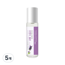 더허브샵 아로마 롤온 라벤더향, 8ml, 5개