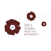 북유럽플라워A, 라이트바이올렛 다크브라운 +