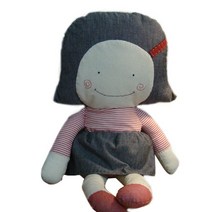 단발머리 언니, 회색+레드, 28cm, 28cm