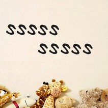 1AM 이니셜 스티커 진회색S 10개입, 중, 2세트