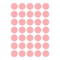 슬로우드로잉 데코스티커 심플도트D, 핑크