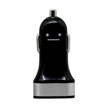 엘레컴 2포트 3.1A 차량용 고속 충전기, 실버, 1개