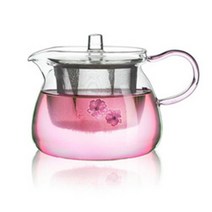 이우야오 전아호 유리 티팟 차호 600ml, 혼합 색상, 1개, 550ml
