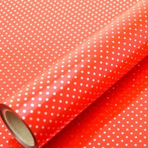 제일 작은땡땡이 비닐포장지 대, 적색, 1개