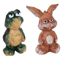 퍼닉 미니어처 동물인형 거북이 + 토끼, 혼합 색상, 1세트