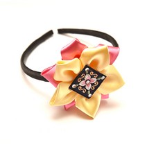 라엘 여아용 큐빅배씨 한복머리띠