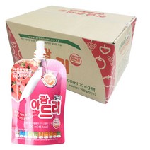 아람농장 아람드리 딸기주스, 40개, 딸기맛, 40개입, 100ml