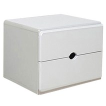 노아가구 홀2단 협탁, 화이트